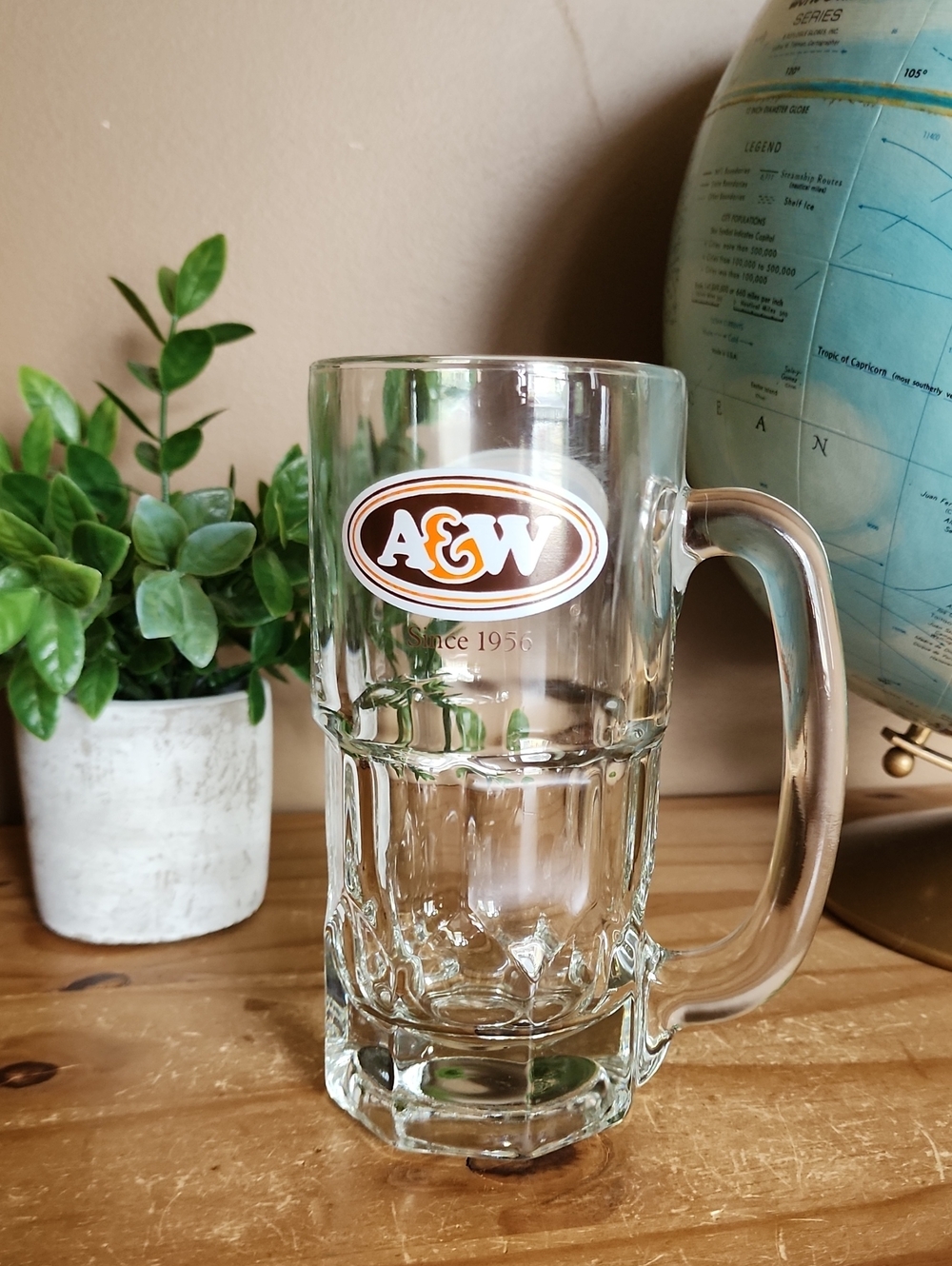 A&W root beer glass mug
